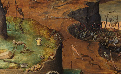 Detail from Dutch Renaissance artist Pieter Bruegel the Elder's painting, The Triumph of Death. From Wikipedia