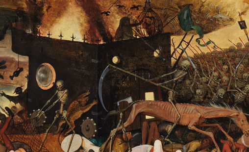 Detail from Dutch Renaissance artist Pieter Bruegel the Elder's painting, The Triumph of Death. From Wikipedia