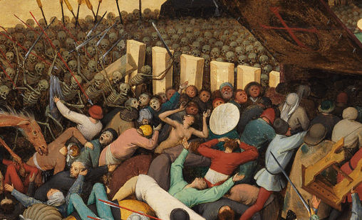 Detail from Dutch Renaissance artist Pieter Bruegel the Elder's painting, The Triumph of Death. From Wikipedia