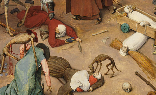 Detail from Dutch Renaissance artist Pieter Bruegel the Elder's painting, The Triumph of Death. From Wikipedia