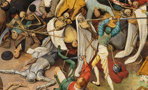 Detail from Dutch Renaissance artist Pieter Bruegel the Elder's painting, The Triumph of Death. From Wikipedia